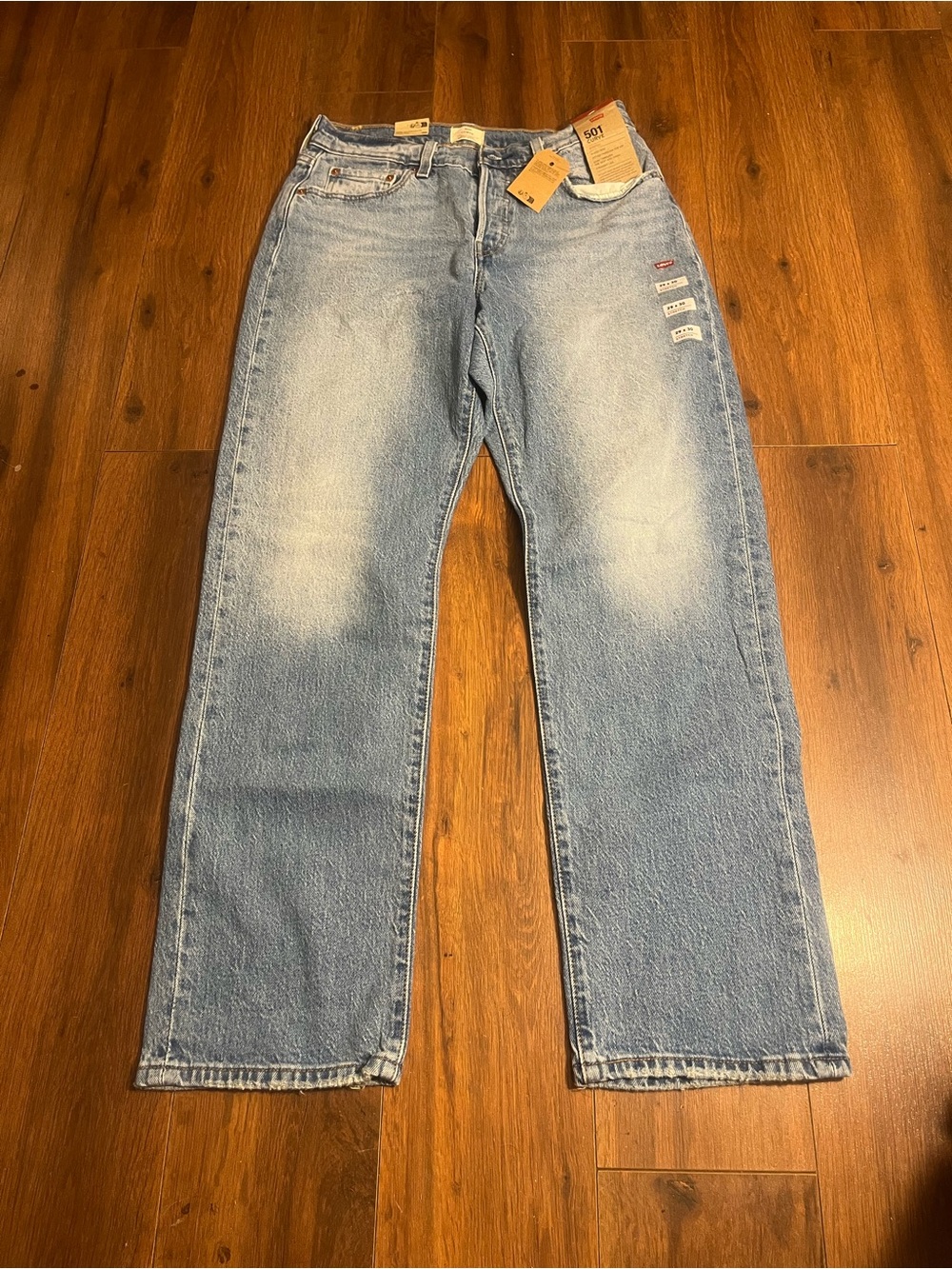 Levi's 501 woman’s Straight Jeans in Light Blue W29 L30